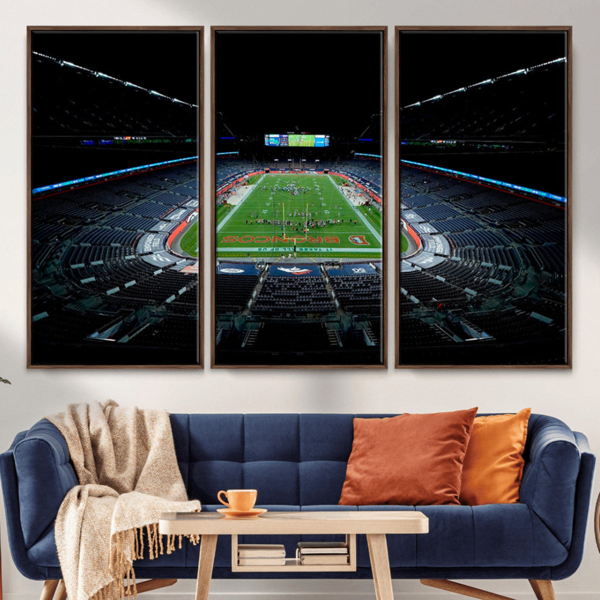 Denver Broncos Football Team Print Canvas- Denver Empower