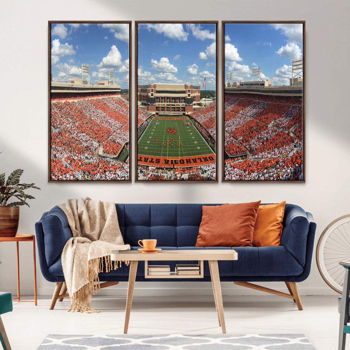 Oklahoma State Cowboys Football Team Print - Stillwater