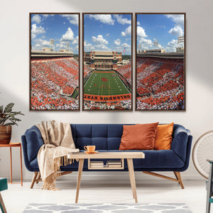 Oklahoma State Cowboys Football Team Print - Stillwater