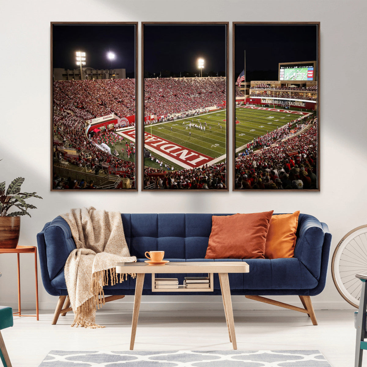 Indiana University Hoosiers Football Team Print Canvas -