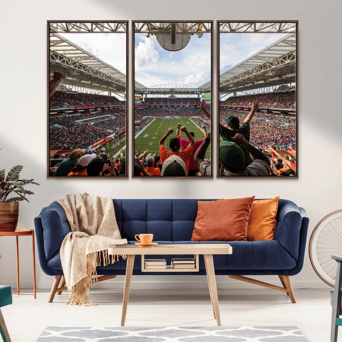 Miami Hurricanes Football Team Wall Art Print - Miami Hard