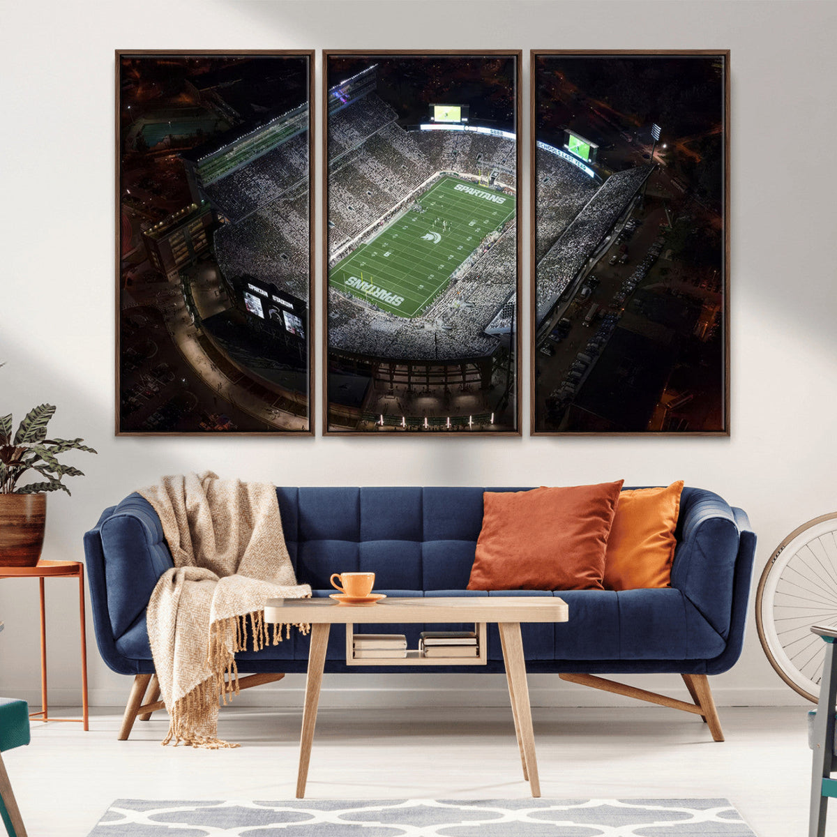Michigan State Spartans Football Team Print - East Lansing
