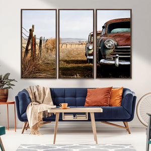 Classic Cars Vintage Wall Art Canvas Print