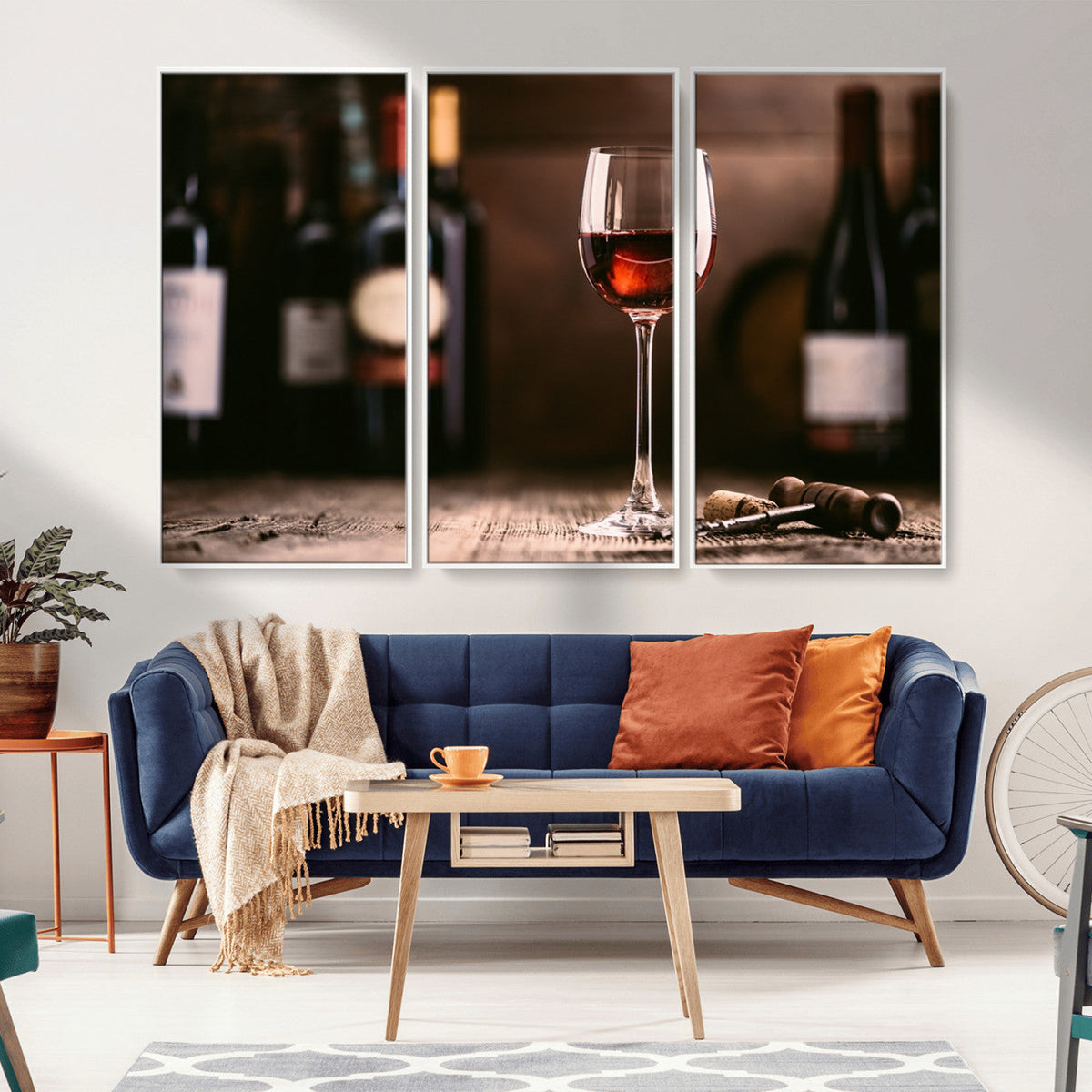 Red Wine and Bottle Canvas Print