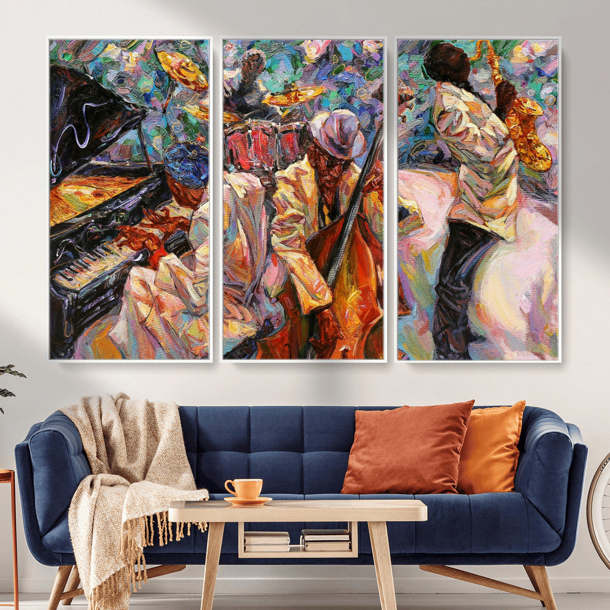 African American Jazz Art Music Abstract Wall Art Painting
