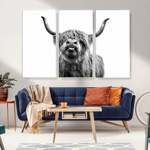 Fanny Scottish Highland Cow Cattle Art Print Farmhouse Wall