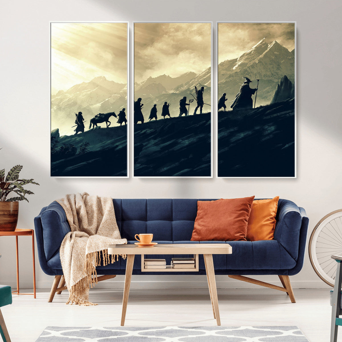 Fellowship Journey Wall Art – Fantasy Adventure Canvas Print