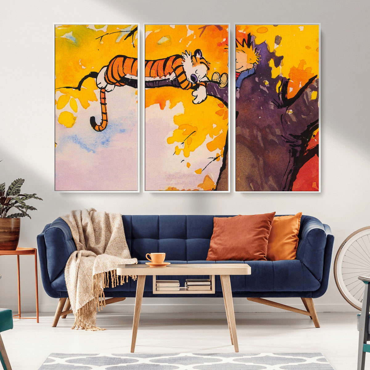 High-Quality Giclee Canvas Print – Framed Calvin Wall Art