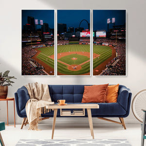 St. Louis Cardinals Baseball Team Print - Busch Stadium Wall