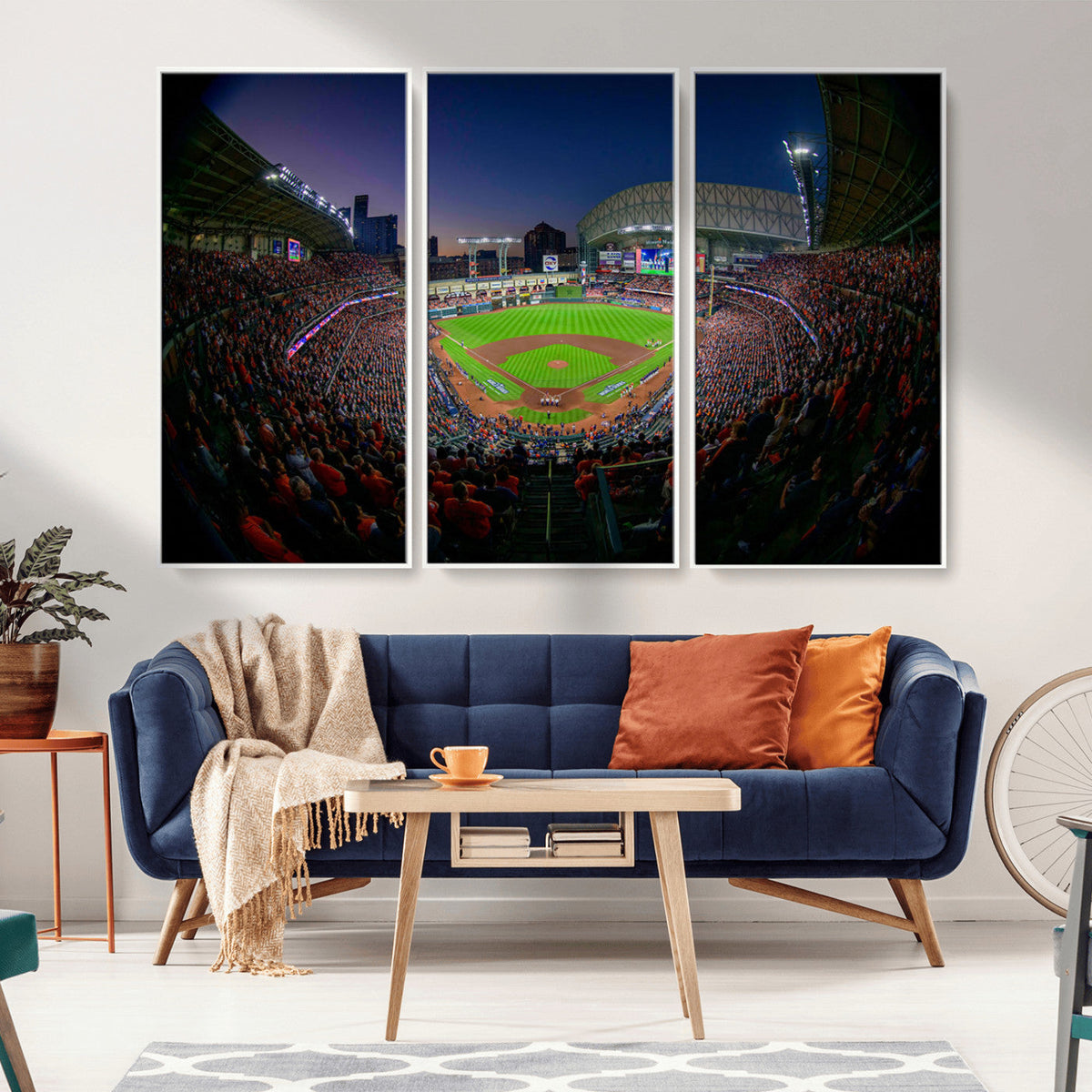 Houston Astros Baseball Print Canvas - Houston Minute Maid