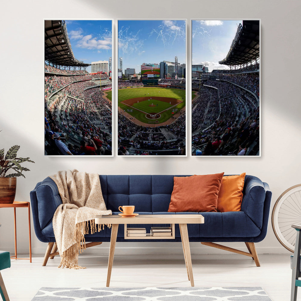 Truist Park Stadium Canvas Wall Art - Atlanta Braves Game