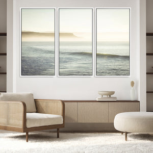 Coastal Cliffs Wall Art Canvas Print – Misty Ocean Seascape