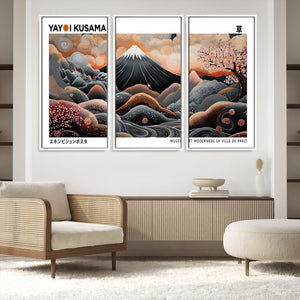 Yayoi Kusama Wall Art Canvas Print – Framed Japanese Dot Art