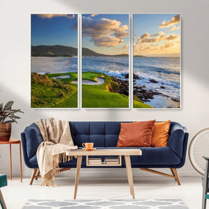 Pebble Beach Golf Links Wall Art Canvas Print – Iconic