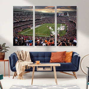 Chicago Bears Soldiers Field Wall Art Canvas Print – Framed