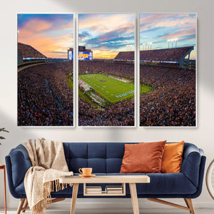 Jordan-Hare Stadium Wall Art Canvas Print, Football Stadium