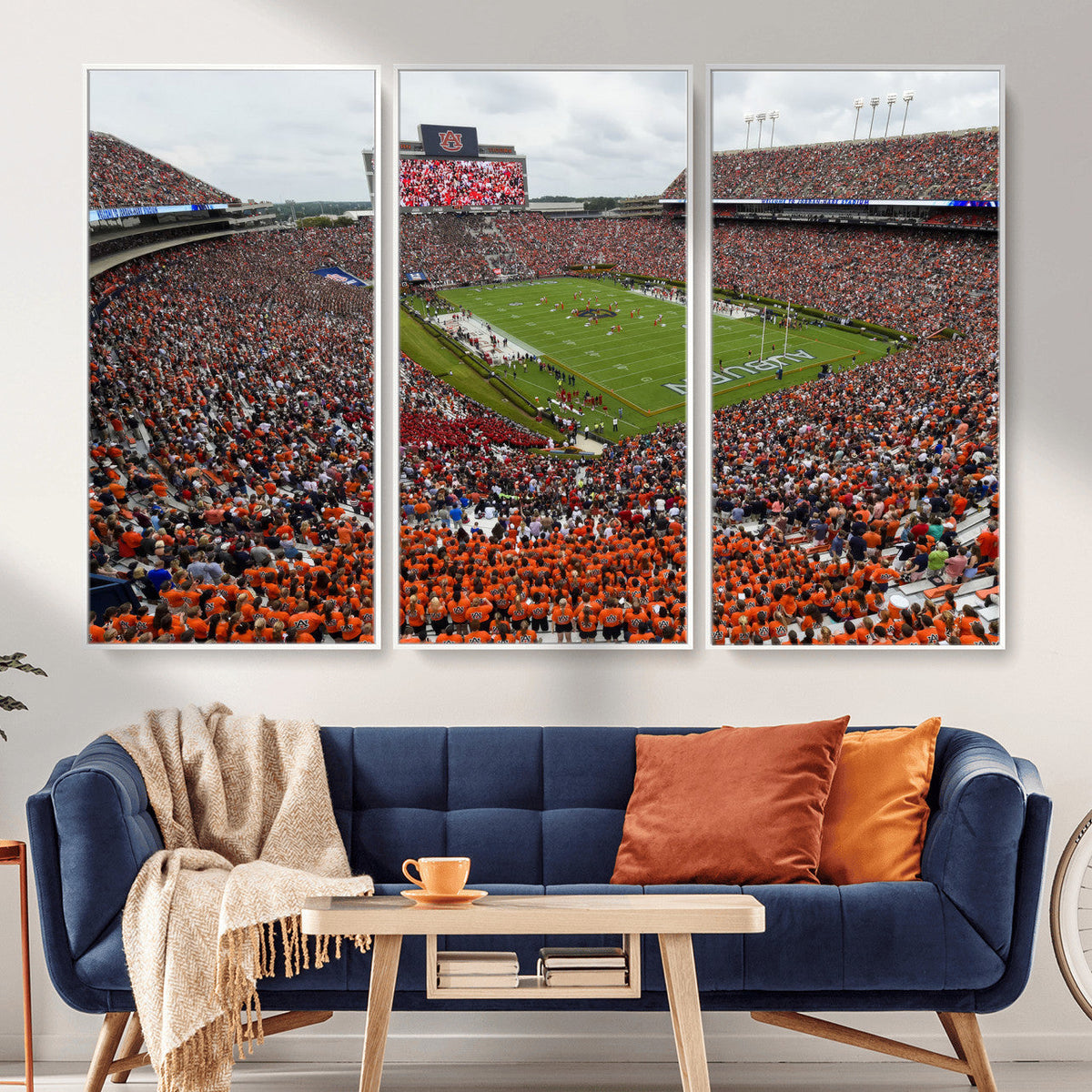 Jordan-Hare Stadium Wall Art Canvas Print, College Sports