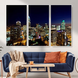 Atlanta Skyline Wall Art Canvas Print – Modern Cityscape