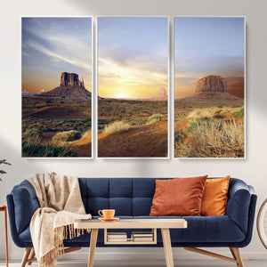 Monument Valley Desert Wall Art Canvas Print, Southwest