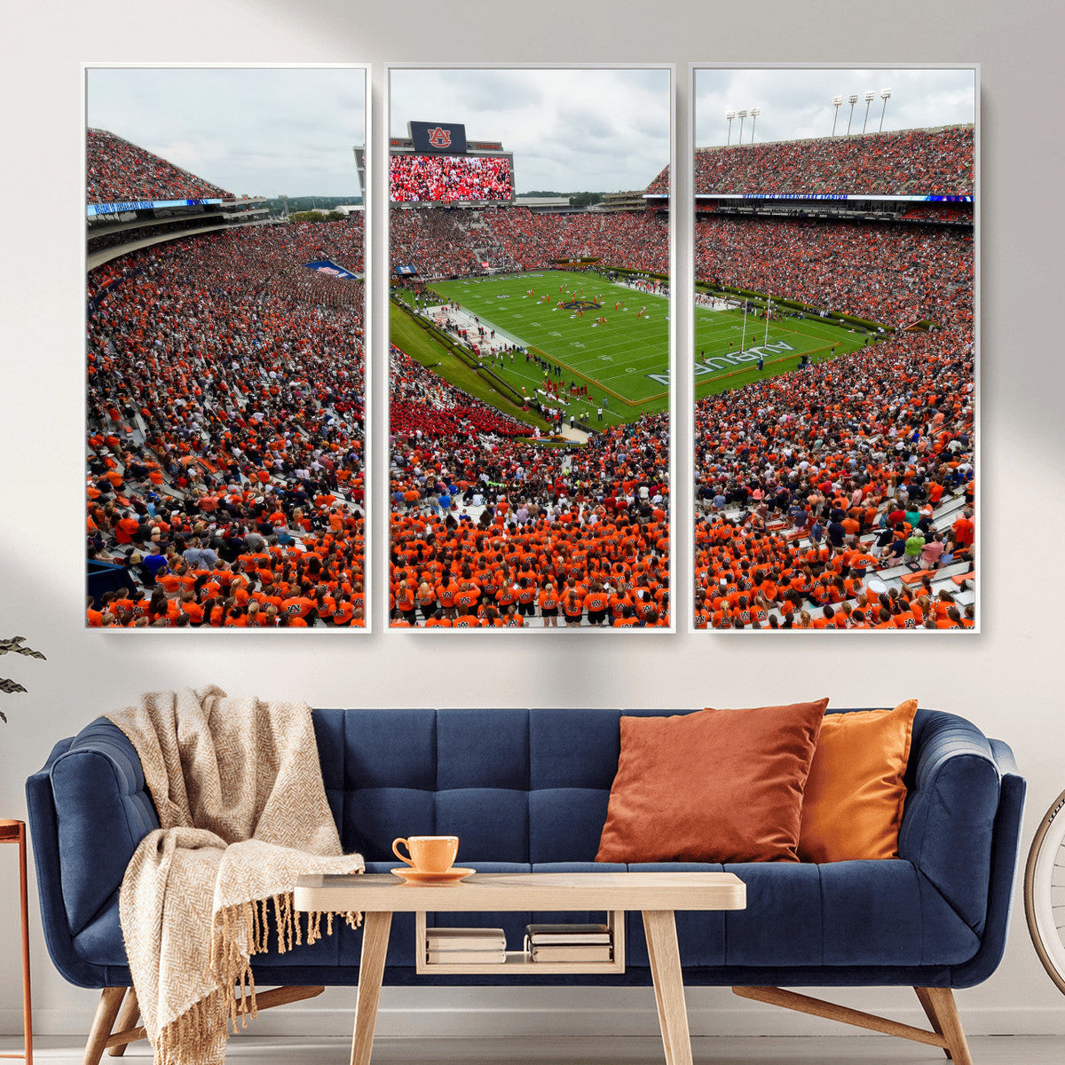 Auburn Stadium Wall Art Canvas Print, Jordan Hare Stadium