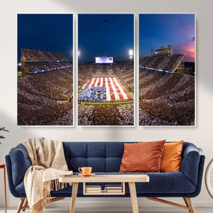 Oklahoma Sooners Memorial Stadium Wall Art Canvas Print,