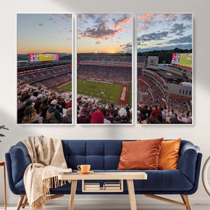 Donald W. Reynolds Razorback Stadium Wall Art Canvas Print –