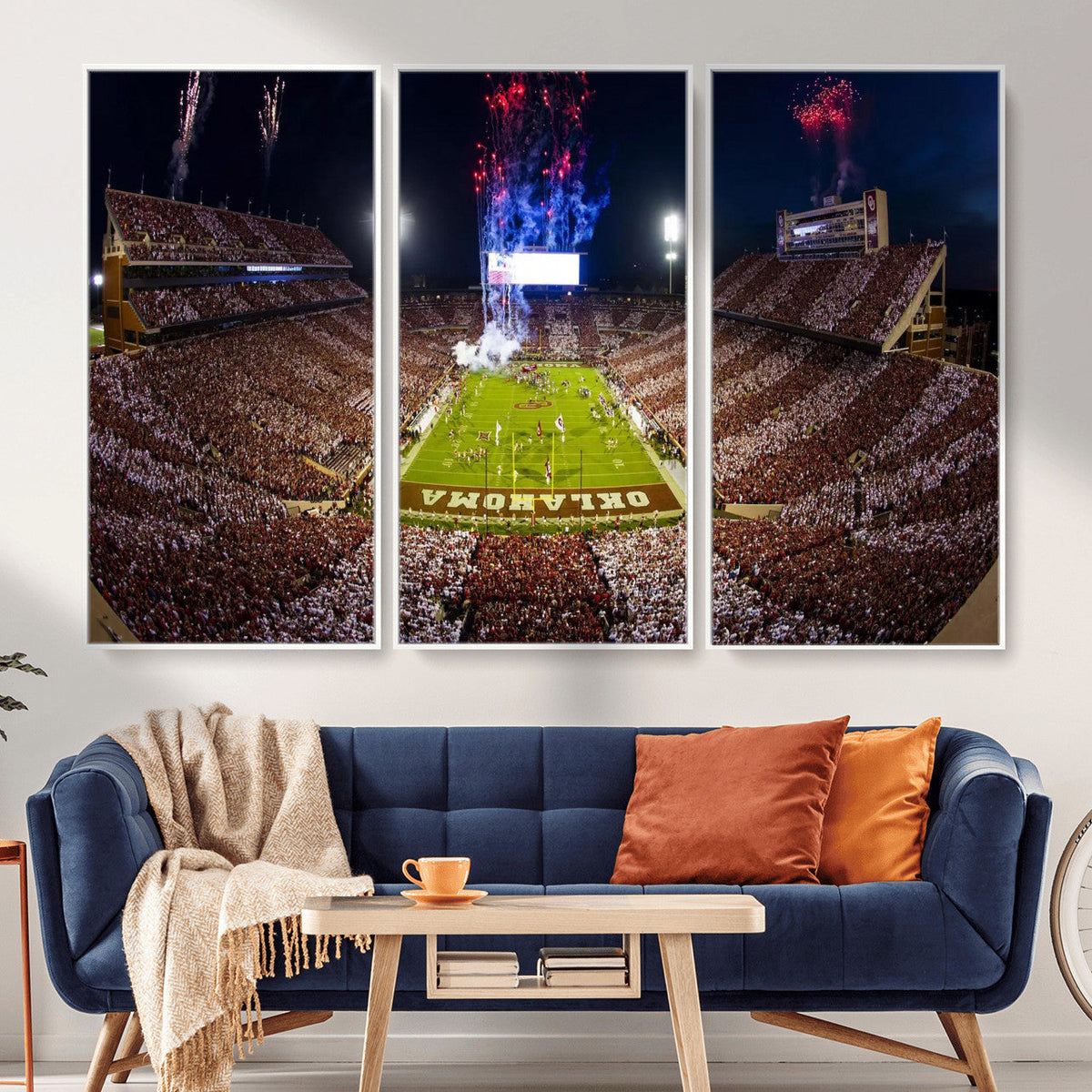 Oklahoma Memorial Stadium Wall Art Canvas Print – Oklahoma