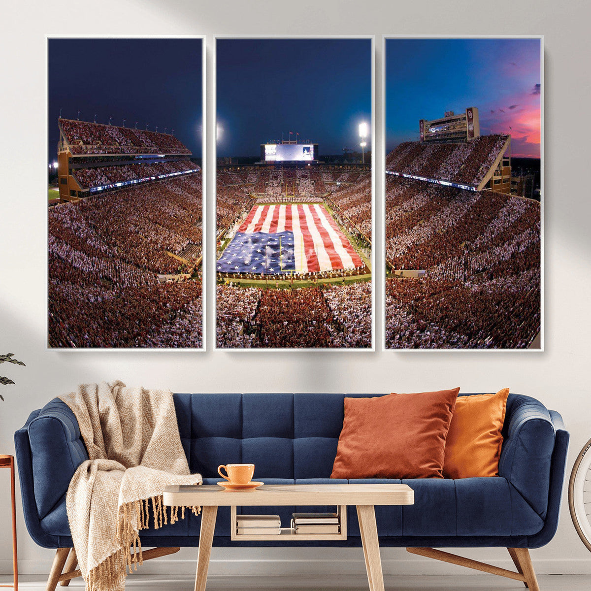 Oklahoma Memorial Stadium Wall Art Canvas Print – Oklahoma