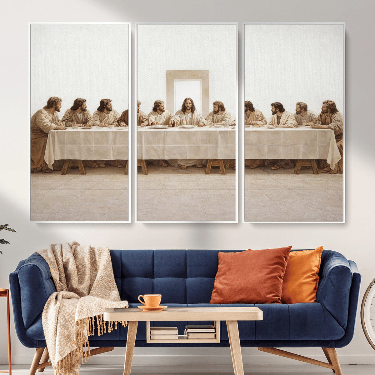 The Last Supper Wall Art Canvas Print, Jesus Christ Biblical
