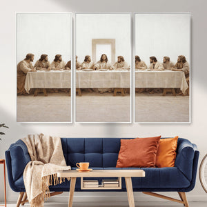 The Last Supper Wall Art Canvas Print, Jesus Christ Biblical