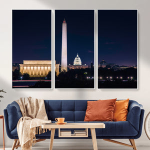 Washington White House Skyline Wall Art Canvas Print –