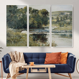 Streamside by Edward Mitchell Bannister Wall Art Canvas