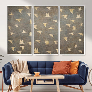 Abstract Birds Wall Art Canvas Print
