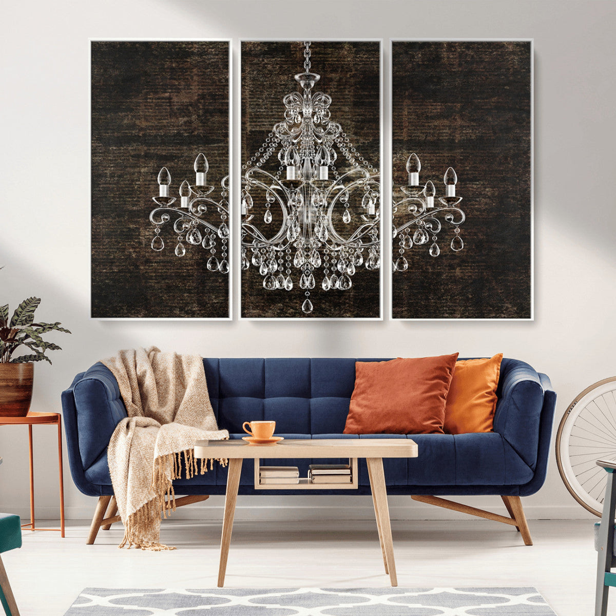 Rustic Chandelier Canvas Print