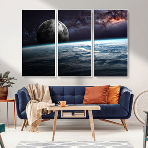 Space and Planet Canvas Print