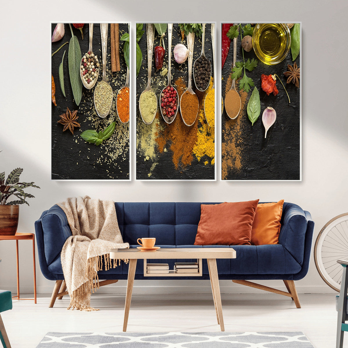 Kitchen Spice Wall Art Canvas Print