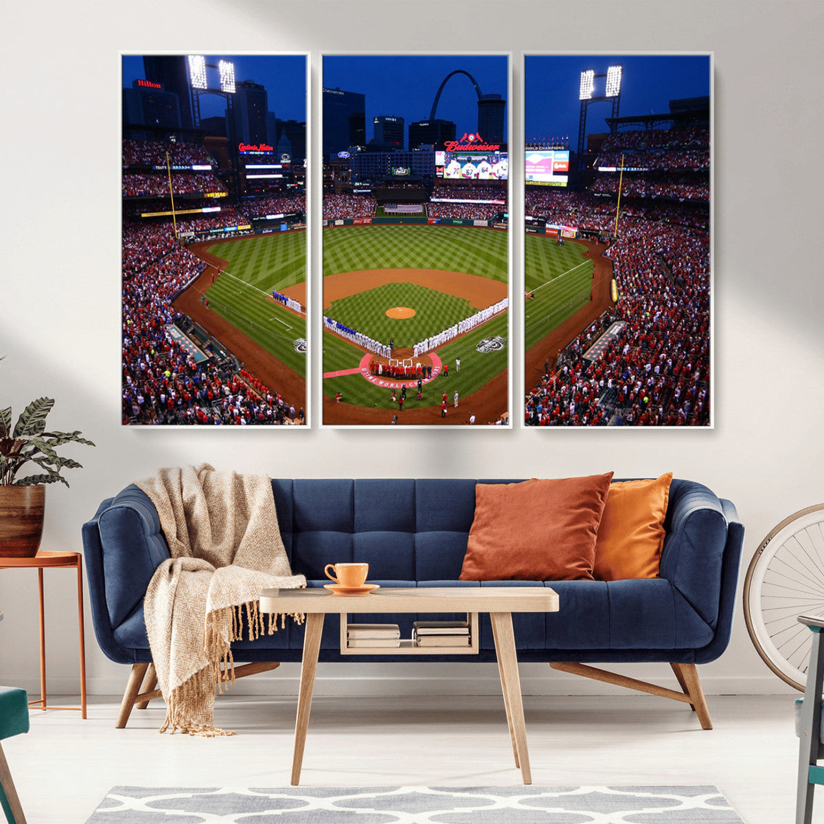 St. Louis Cardinals Baseball Team Print - Busch Stadium Wall