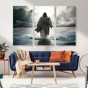 Jesus Walking on Water Wall Art | Canvas Print | Ready to
