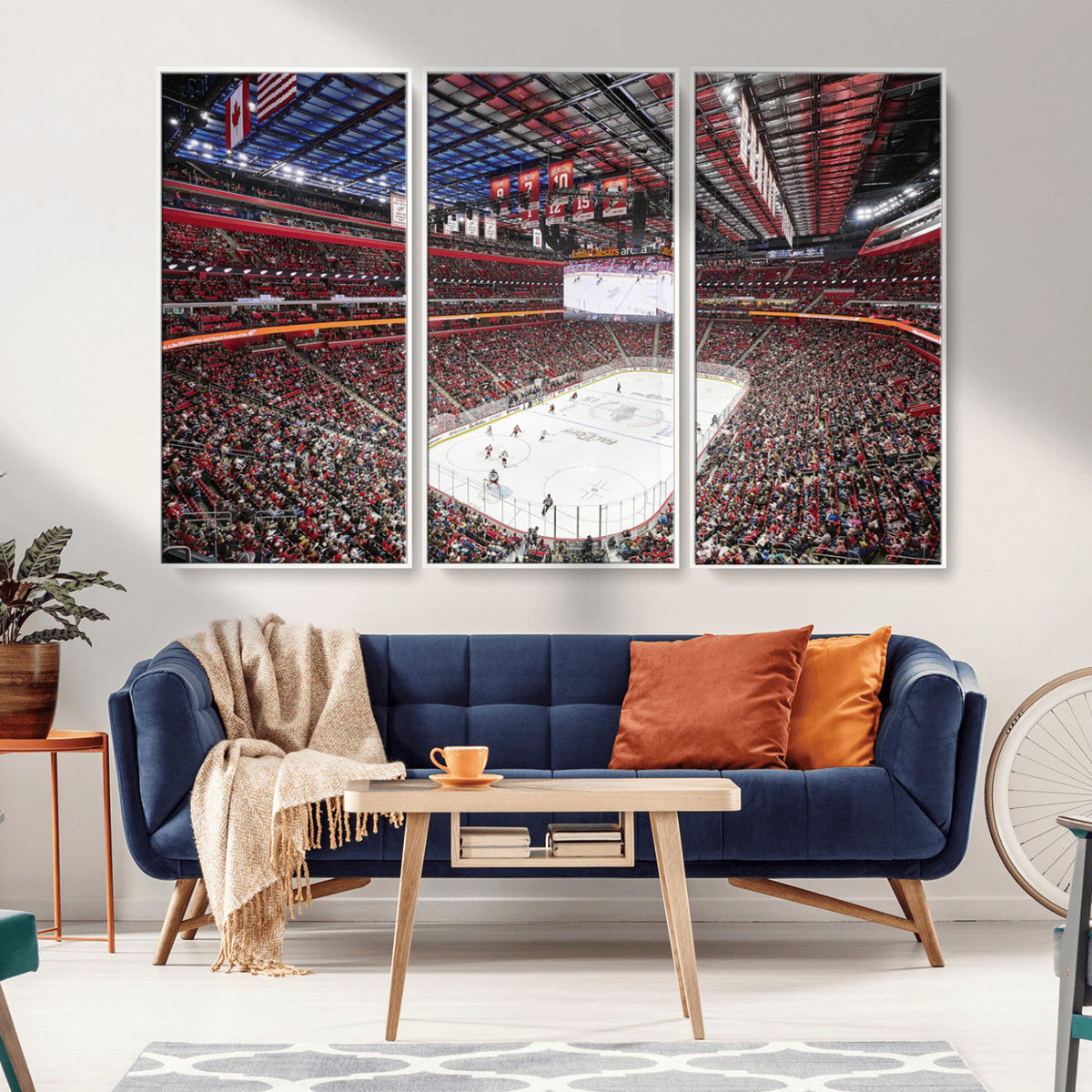 Barton Malow Little Caesars Arena Detroit Wall Art Canvas