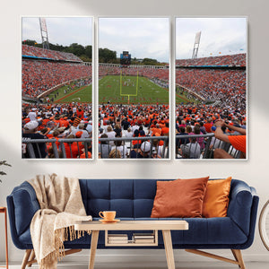 Virginia Cavaliers Football Team Print - Charlottesville Scott Stadium Print Wall Art Canvas