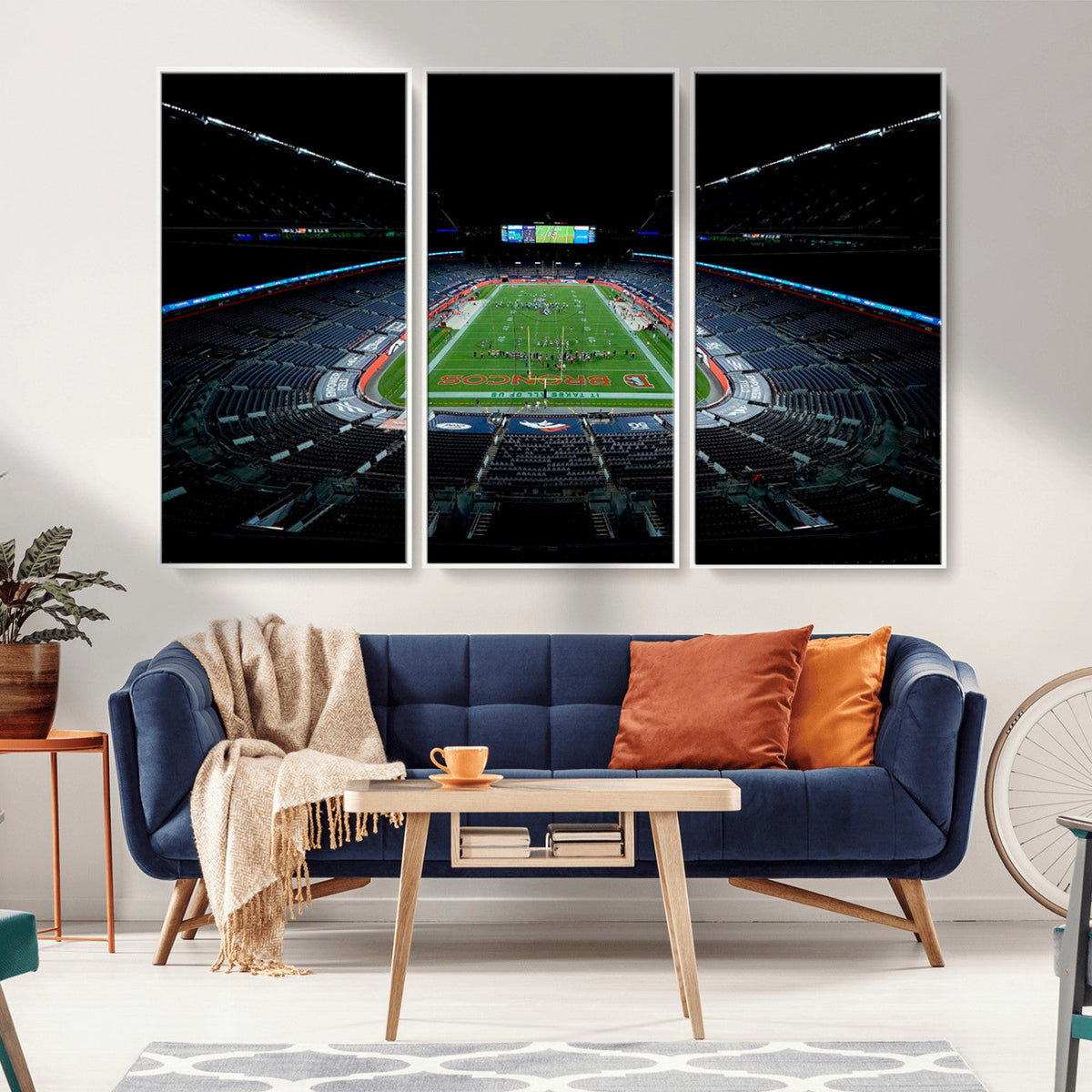 Denver Broncos Football Team Print Canvas- Denver Empower