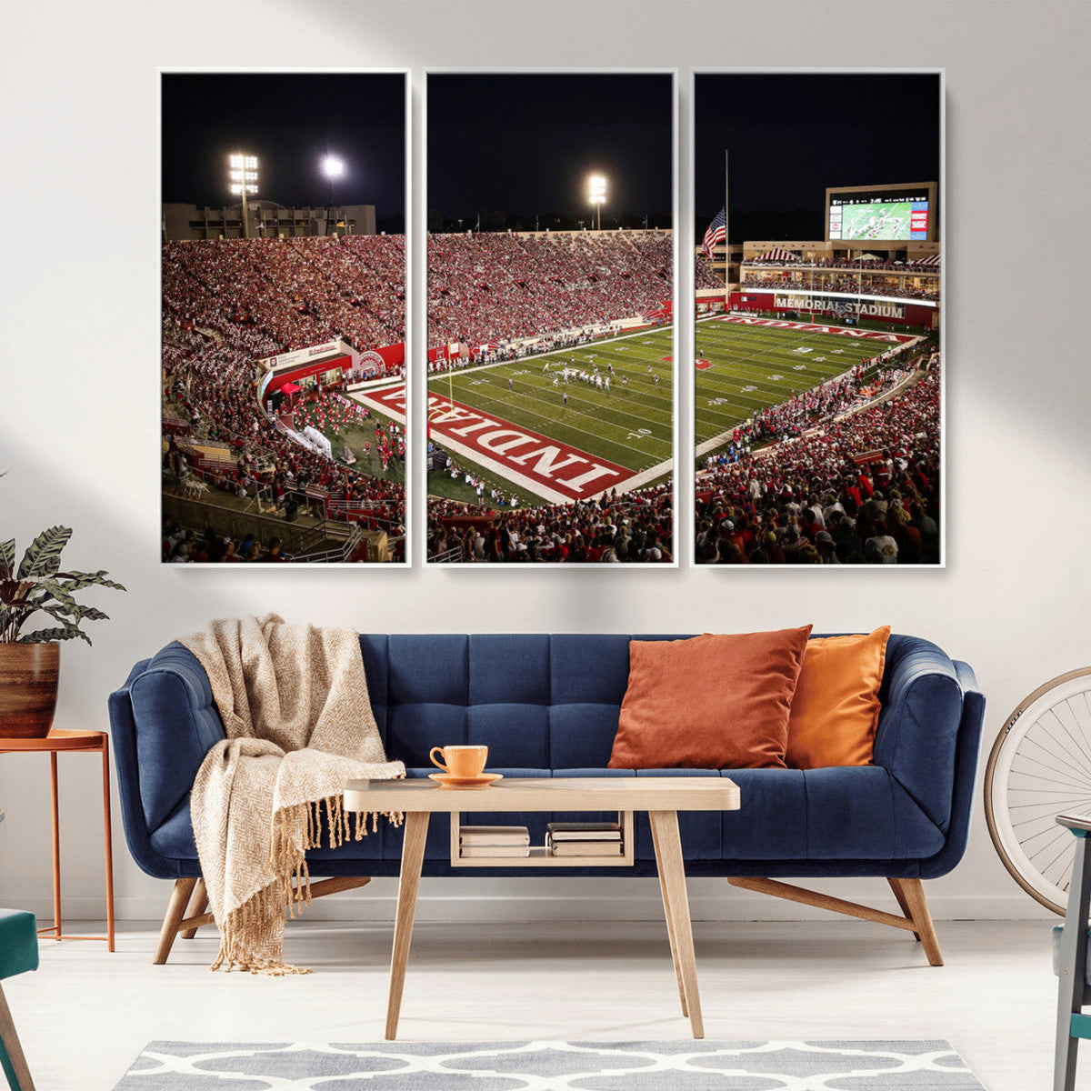 Indiana University Hoosiers Football Team Print Canvas -