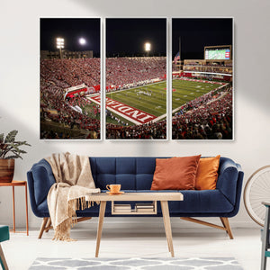 Indiana University Hoosiers Football Team Print Canvas -