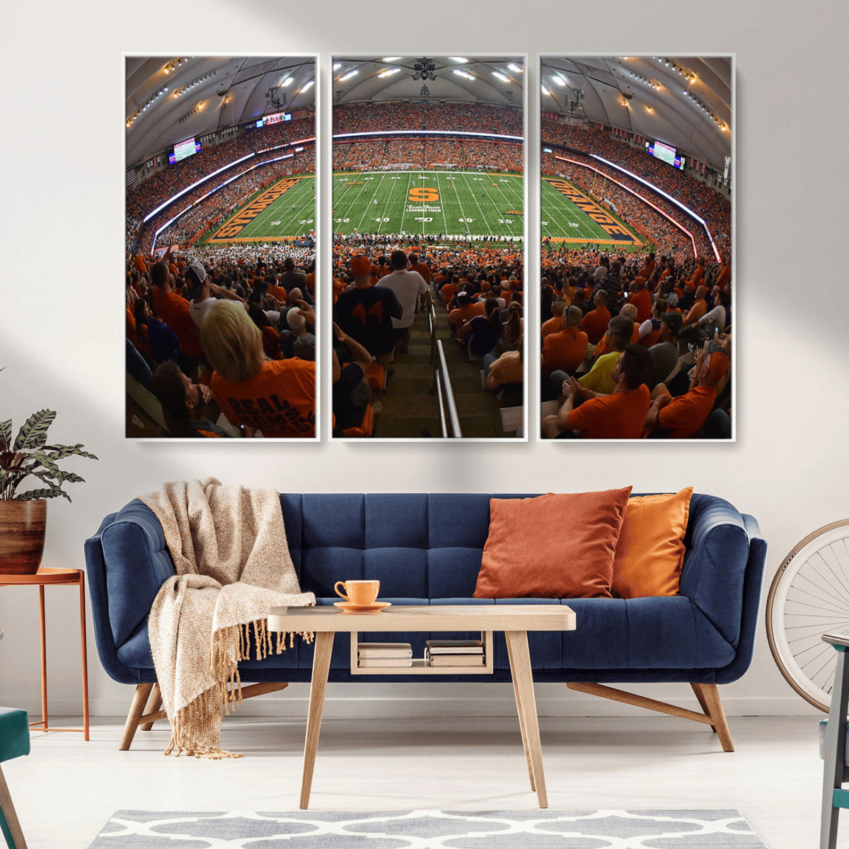 Syracuse University Orange Football Canvas Print, Football