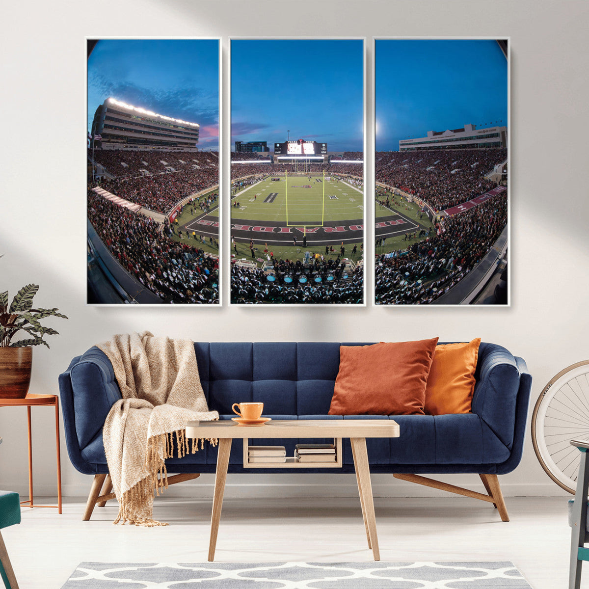 Texas Tech Red Raiders Canvas, Framed Football Team Print -