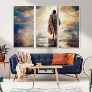 Jesus Walking on Water Wall Art | Ready to Hang Spiritual