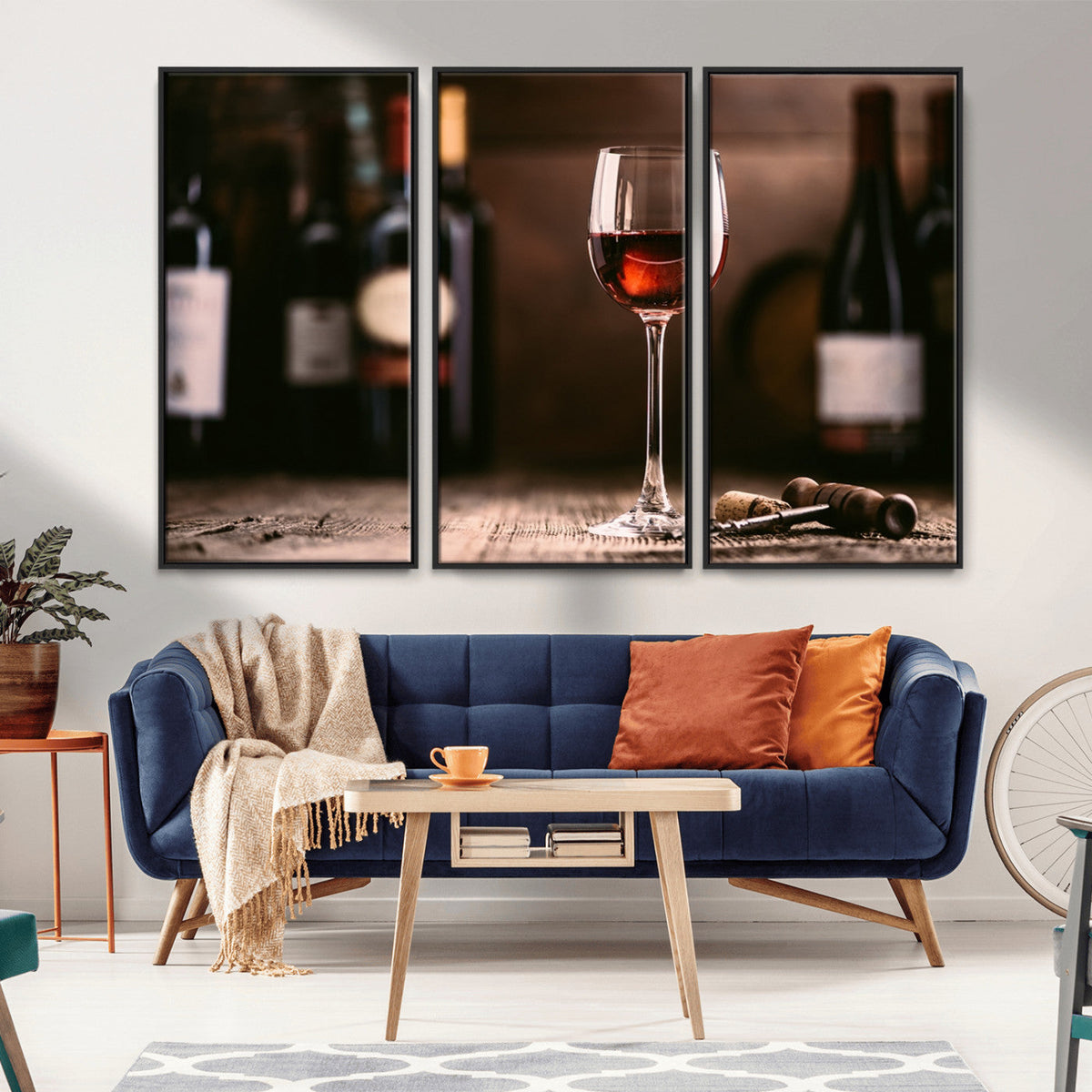 Red Wine and Bottle Canvas Print