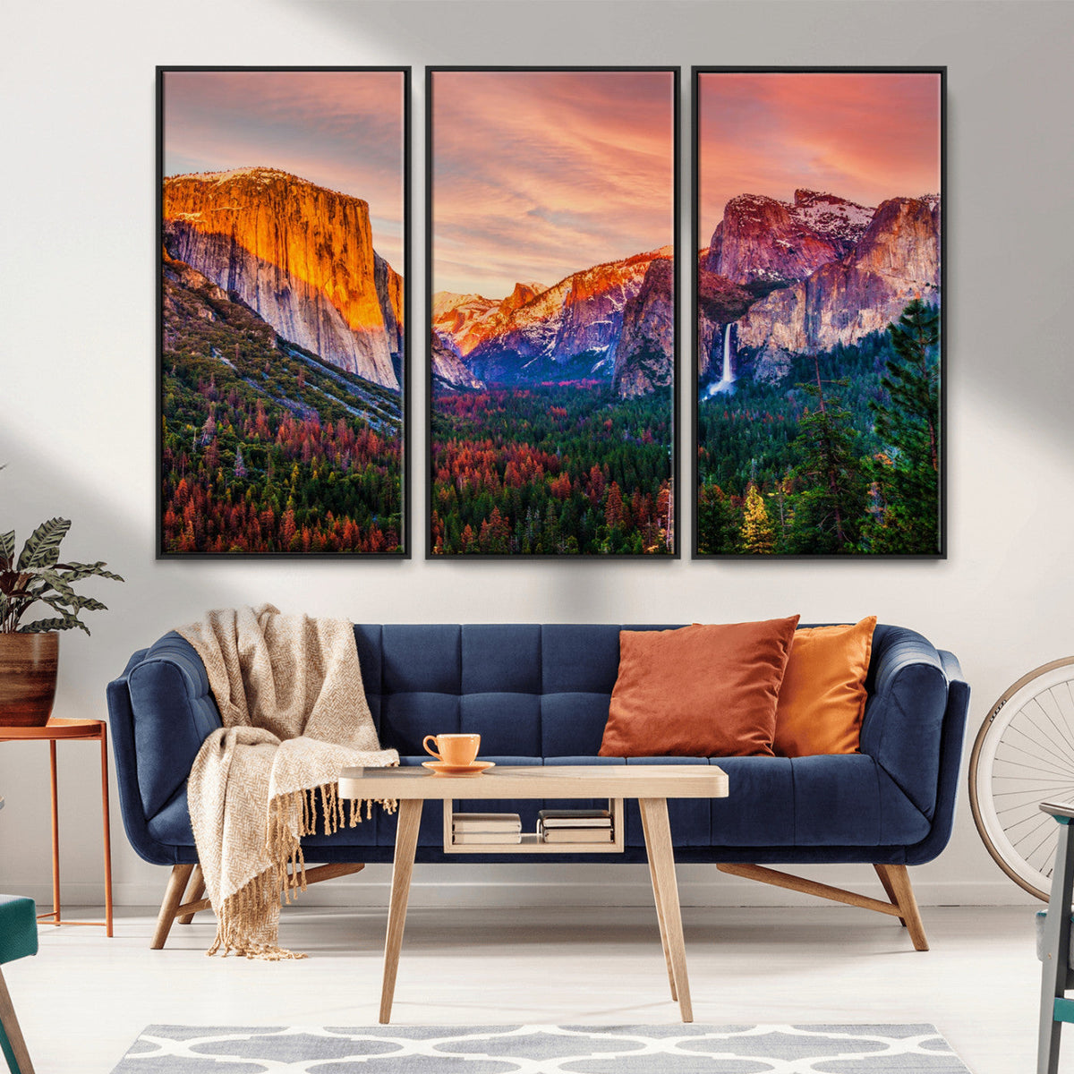 Yosemite Nal Park Wall Art Landscape Canvas Print El Capitan