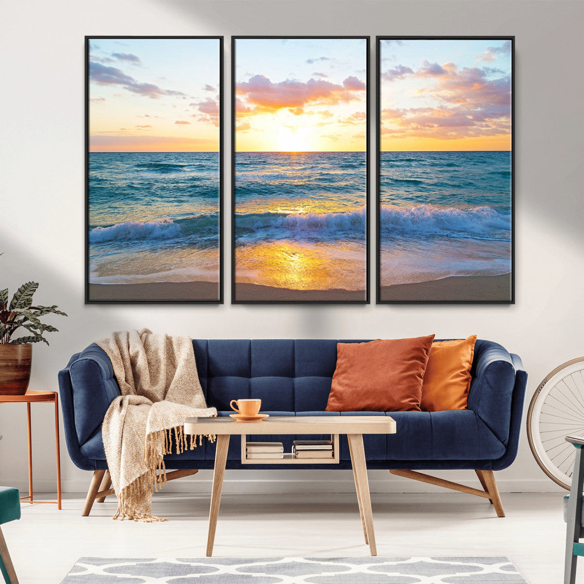 Coastal Wall Art - Vintage World Map Canvas Print with