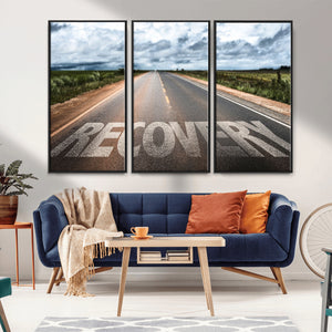 Recovery Road Wall Art Canvas Print